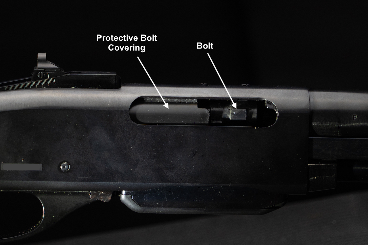 Remington 7600 Protective Bolt Cover w text