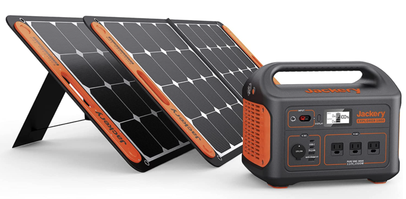 Jackery Explorer 1000 Portable Power Station With Solar Panels