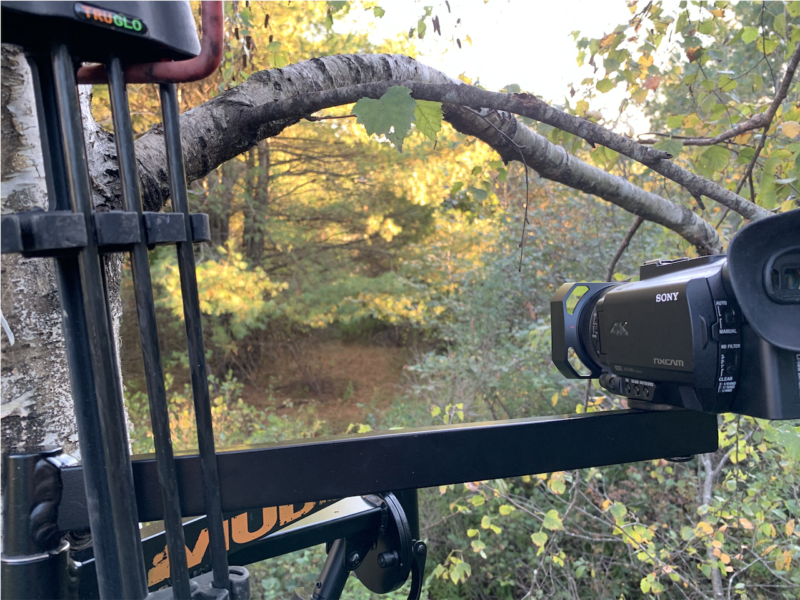 Using The Muddy Outfitter Camera Arm To Hunt Deer With Sony Camcorder