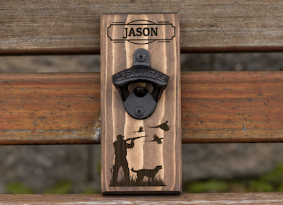 Personalized Bottle Opener Gift For Bird Hunters