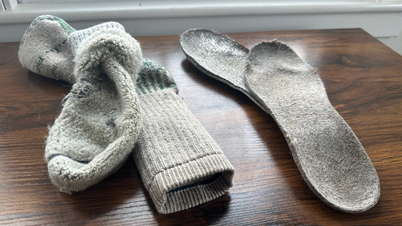 Wool Socks and Wool Boot Liners For Keeping Feet Warm While Hunting