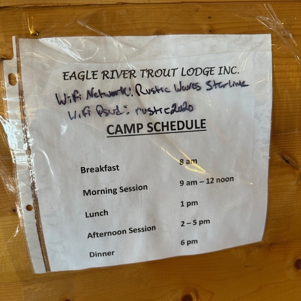 Eagle River WiFi and Schedule