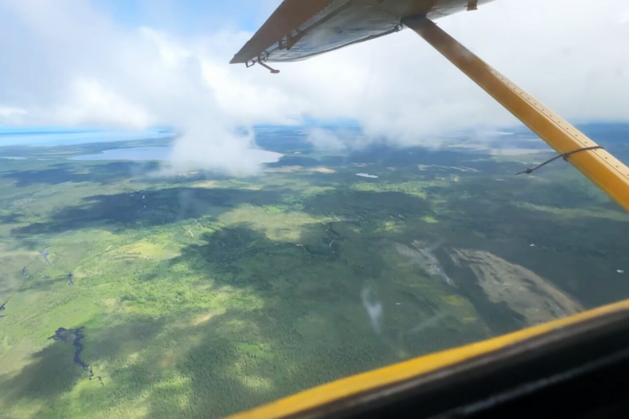 In Flight on Float Plane to Eagle River Lodge
